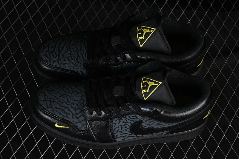 All categories Air Jordan Jordan series basketball shoes Air Jordan 1 Low G version pure original Air Jordan 1 Low "Elephant" AJ1 Joe 1 burst pattern Danger warning low-top cultural casual sneakers IM6568-010